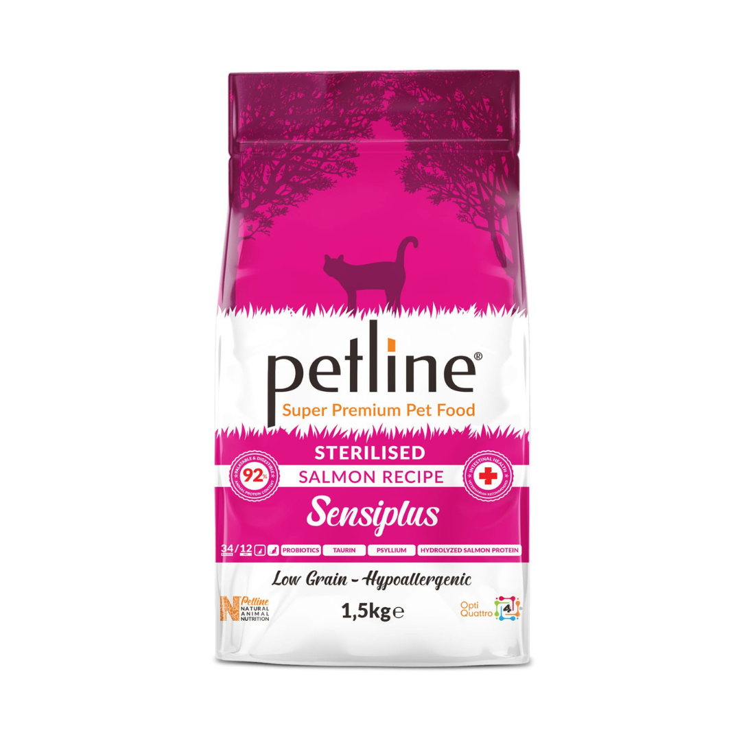Petline Super Premium Sterilised Cat Food Salmon Selection 1.5 Kg