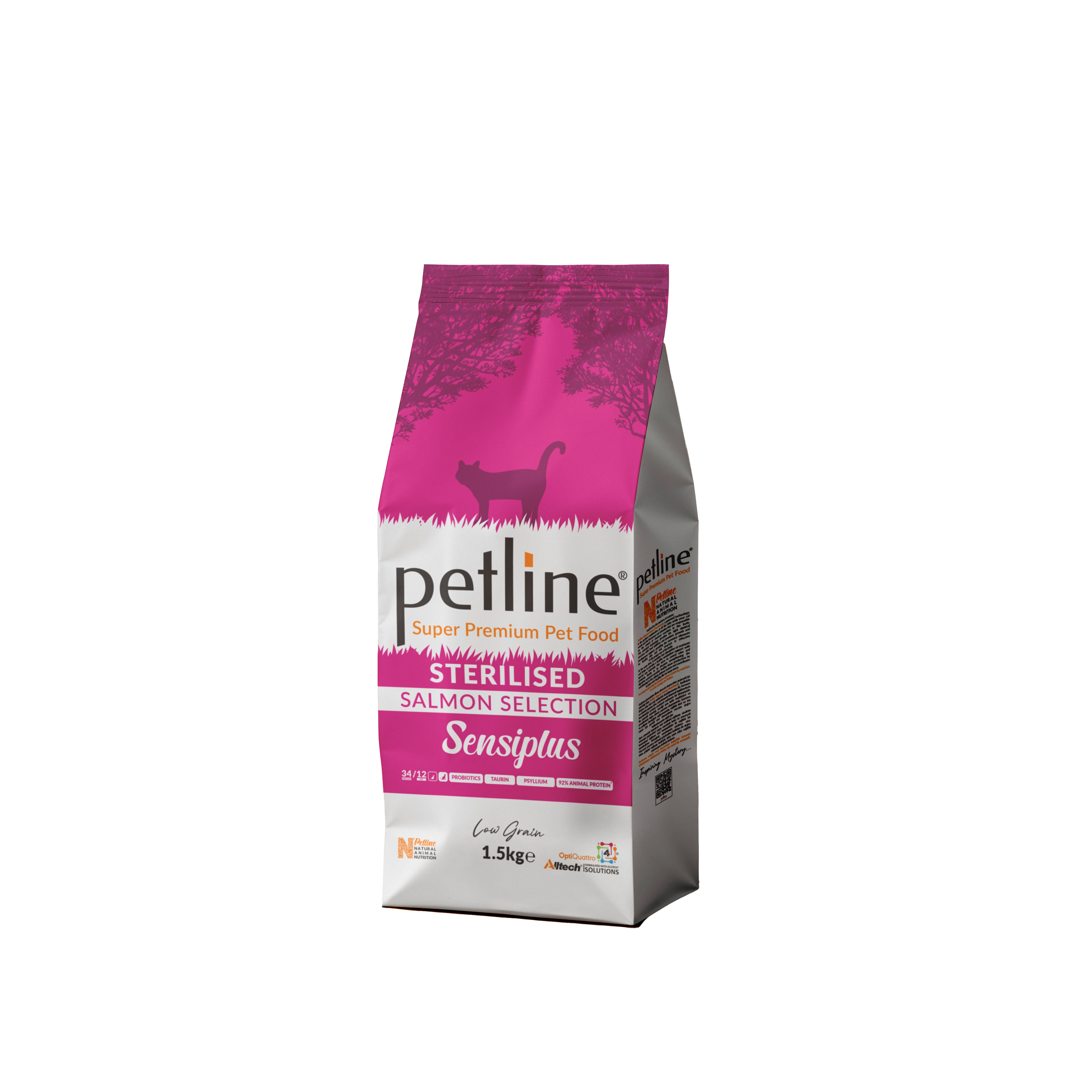 PETLINE SUPER PREMIUM STERILISED CAT FOOD SALMON SELECTION