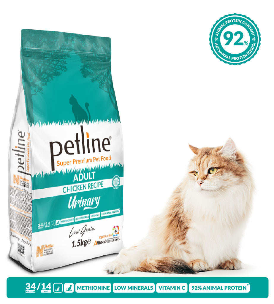 PETLINE SUPER PREMIUM ADULT URINARY CAT FOOD CHICKEN SELECTION