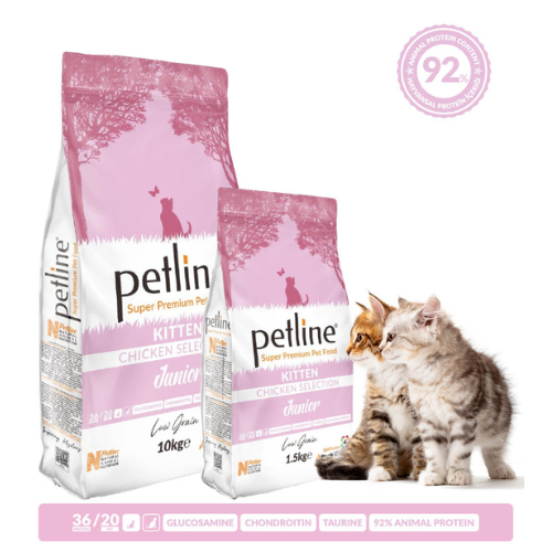 PETLINE SUPER PREMIUM KITTEN FOOD CHICKEN SELECTION